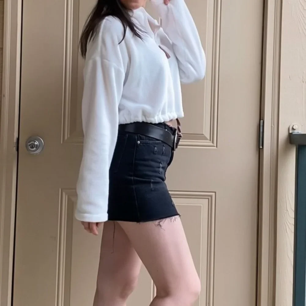 UO BDG Black Denim Mini Skirt Size XS